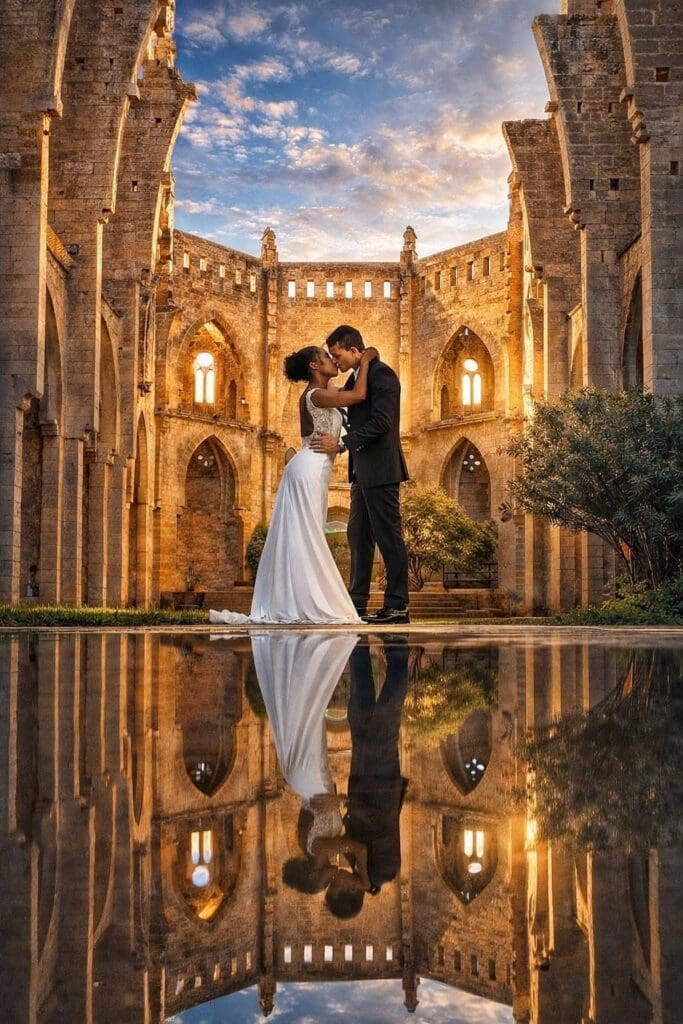 Experiencia fotográfica privada para parejas en la Catedral de Mallorca
